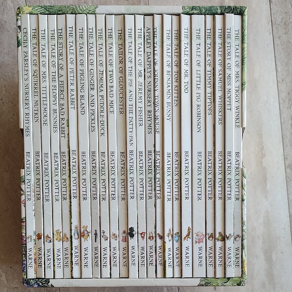 Beatrix Potter Children's Book Set with Illustrated Covers
